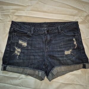 Women's Distressed Denim Shorts